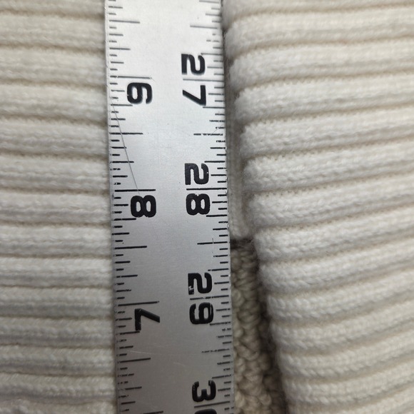 Talbots Fair Isle Cardigan Cable Knit Sweater White Blue Red Womens Small‎ - Picture 6 of 6